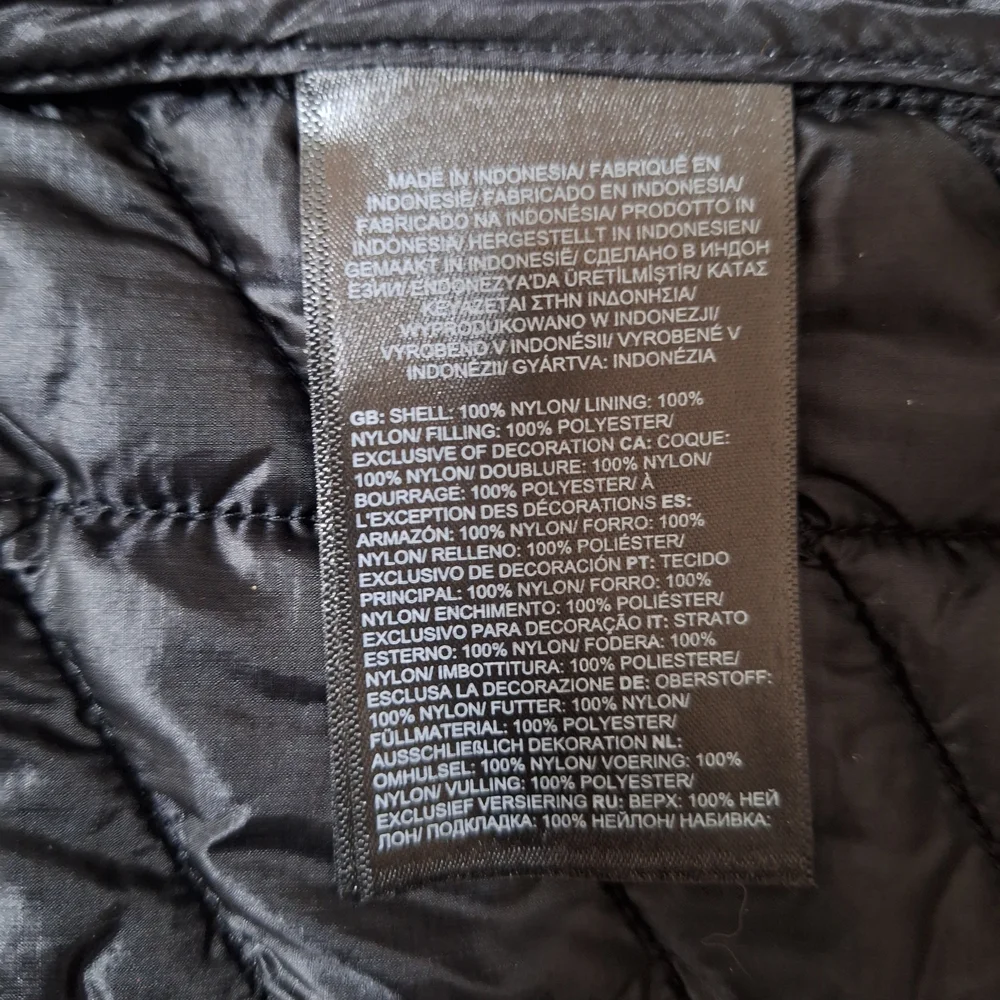 NWT The North Face ThermoBall Eco Vest Men's Large Black Quilted Puffer Size L